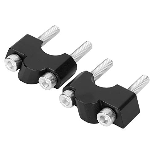 Suuonee risers de guidão, adaptador de risers de guidão braçadeira fixa superior tiras largas de alu