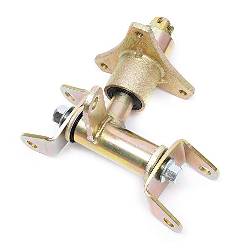 DOONARCES 220mm Front Suspension Upper/Lower Swingarm Kit Go Kart Front Suspension Swingarm Assembly Fit ATV Go Kart Buggy Quad Bike 3 Holes, Black+Red