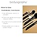 Bodyography Fan Brush for Highlighting & Blending | Soft Synthetic Fan-Shaped Bristles for Sheer Application of Powder & Liquid Formulas | Ergonomic Handle for Precision Control
