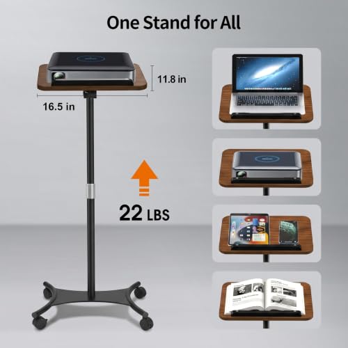 Image of 2-in-1 Floor Music Stand & Desktop Book Stand, 16.5 inch-51 inch Height Adjustable