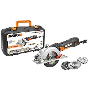 WORX WX439 Kompakt-Handkreissäge 480W - zum Sägen von Metall, Plastik, Holz, Stein und Fliesen - 120mm Sägeblatt