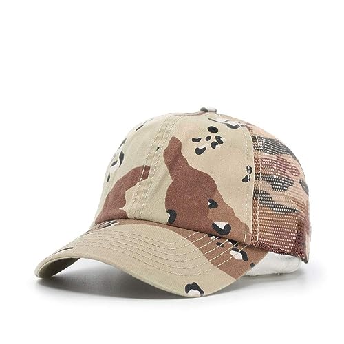 Image of The Vintage Year Washed Cotton Unstructured Soft Mesh Adjustable Trucker Baseball Cap