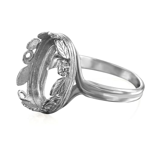 925�X�^�[�����O�V���o�[ 2�� �����O�u�����N 10x14mm �I�[�o���x�[���Z�b�e�B���O �����t�����[&���[�t�g�����t�� DIY�����O�p(�T�C�Y6�A���Ԃ���)