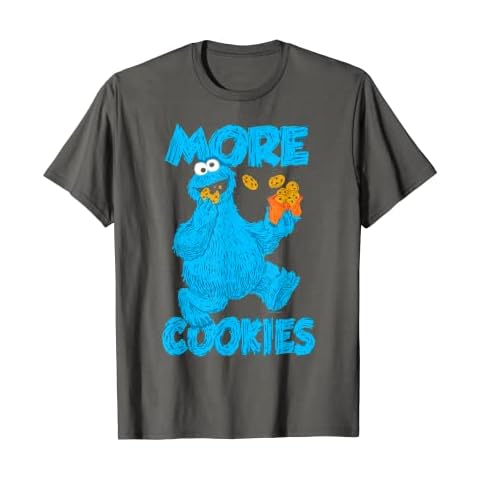 Sesame Street Cookie Monster More Cookies T-Shirt Cover