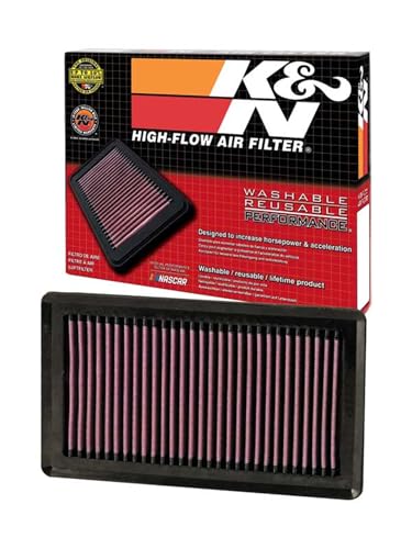 K&N Engine Air Filter: Reusable, Clean Every 75,000 Miles, Washable, Replacement Car Air Filter:Compatible with 2004-2019 Nissan/Chevy/Venucia (NV200, AD, Cube, Evalia, Wingroad, March, Micra) 33-2375