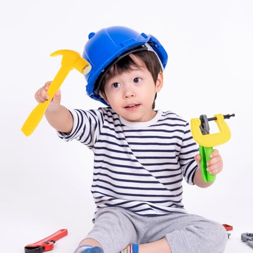Image of TOYANDONA Simulated Small Hammer - Mini Hammer Toy Plastic with Non-Slip Handle for Kids Constructions Early Development and Activity