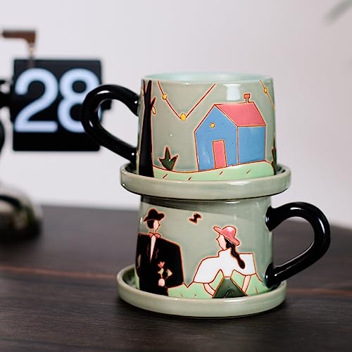 Couplecoffeemugsetengagementgiftweddinggiftsforbrideandgroomweddinggiftsforcouplebridalshowergiftshandmadeceramiccoffeemugssetsof2 Urban Country Home Decor Couple coffee mug set engagement gift wedding gifts for bride and groom wedding gifts for couple bridal shower gifts handmade ceramic coffee mugs sets of 2 urban country home decor