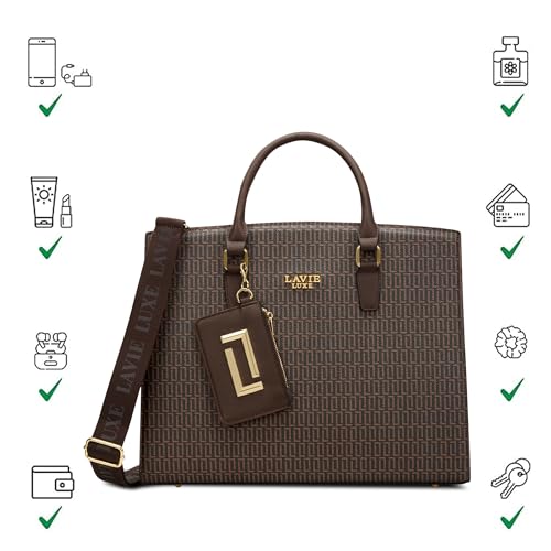 Image of Lavie Luxe Women's Mono Elly25 Handbag for Women | Handbag for Work | Ladies purse | Stylish Shoulder Bag | Gift for Women