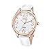 Comtex Damen Armbanduhr Strass Analog Quarz mit Leder Armband S128RG Rose Gold