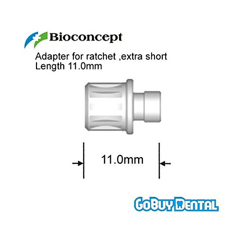 Straumann Compatible Dental Implants Instruments Adapter for Ratchet,Extra Short, Length 11.0mm