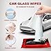 CHESCRU Debeidi Glass Oil Film Cleaning Wipes, Soft Special Cleaning Windshield for Car Windows, Auto Glass Wipes, Oil Film CleaningWipes (2pcs)