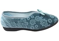 Grosby Women's Vogue Slipper, Turquoise, UK 5.5/US 8