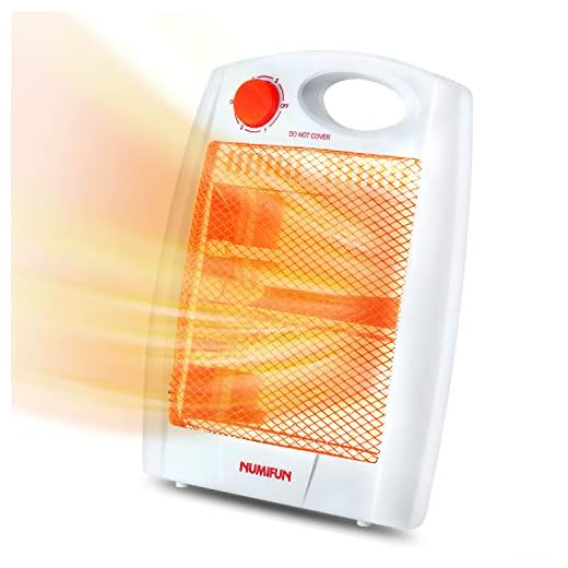 Infrared Space Heater Portable Radiant Quartz Heater for Indoor Use Home Office Bedroom with 2 Heat Settings, Quiet, Warm up Immediately, Overheat & Tip-Over Protection