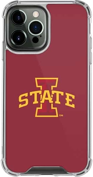 Skinit Clear Phone Case Compatible with iPhone 13 Pro Max - Officially Licensed Iowa State University Primary Logo Design