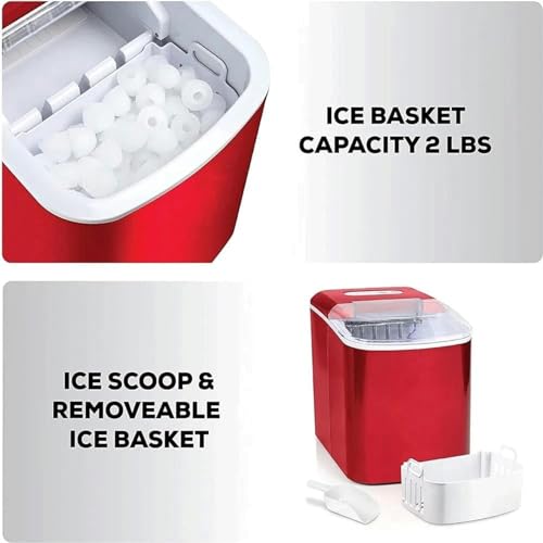 Máquina portátil automática para hacer hielo 26 lbs/24 horas miniatura 6
