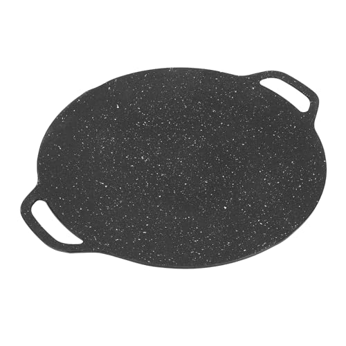 Yctze Sartén para Parrilla Coreana, Sartén Antiadherente para Barbacoa Coreana de 14,2 Pulgadas, Plancha para Barbacoa para Inducción, Estufa de Gas y Estufa Eléctrica, Ideal para Asar en Interiores o