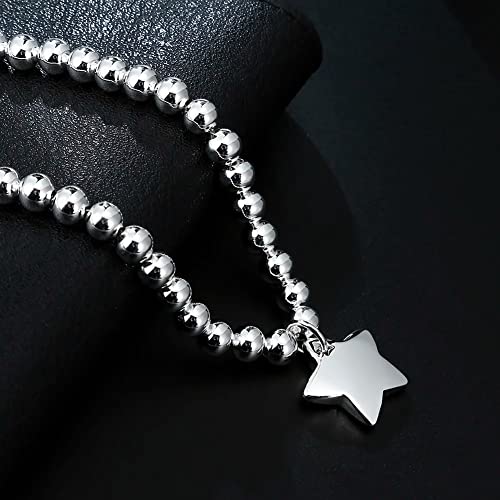 Bracelets de Pendentif 925 en chaîne de 4mm idée cadeau de mariage femme