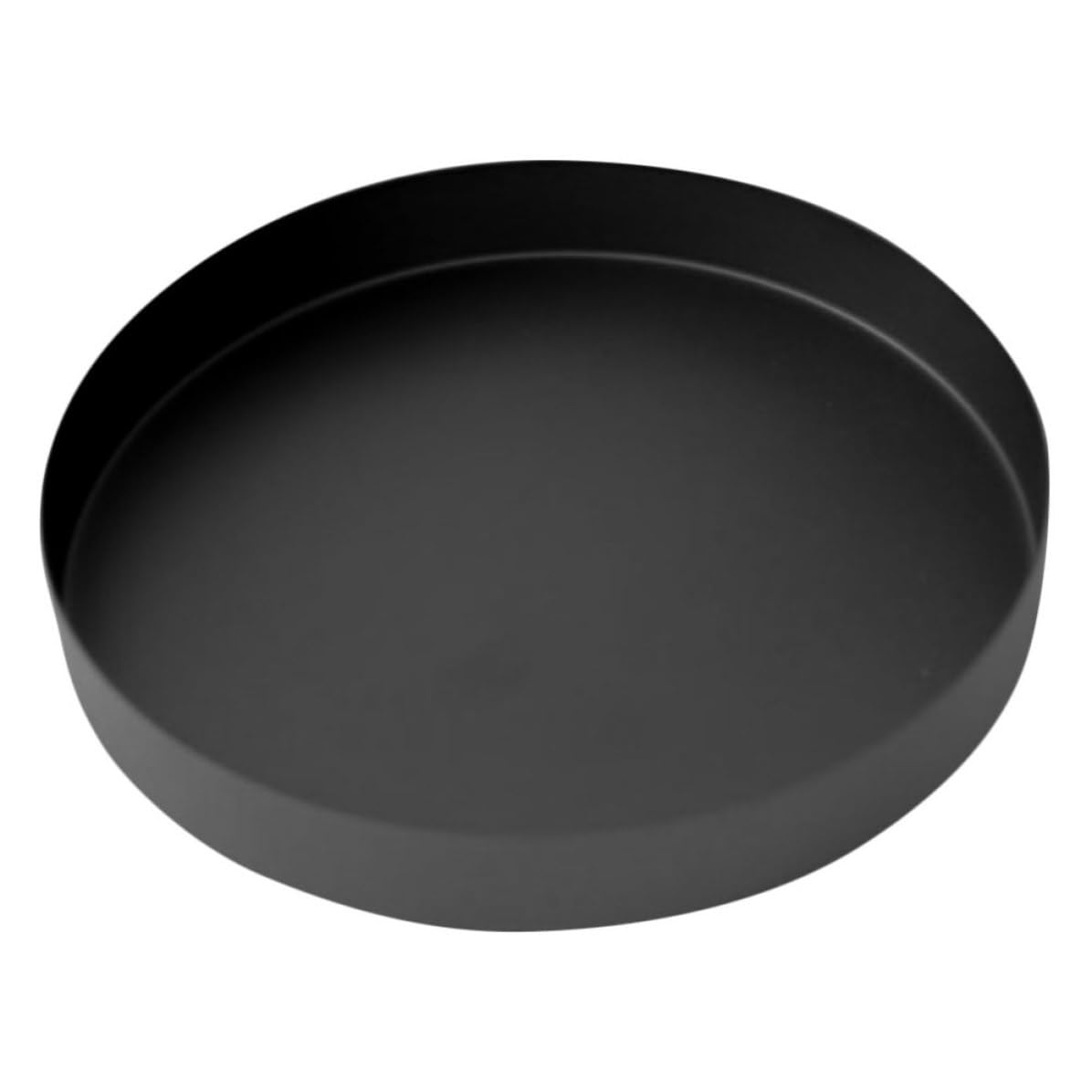 Bandeja Redonda Negra para Perfumes y Cremas en el Tocador del Baño Moderno SHINEOFI