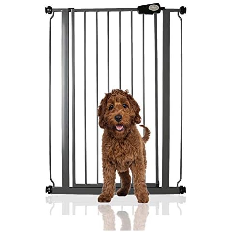 Bettacare Child and Pet Gate Pressure Fit Stair and Pet Gate (75cm - 83cm, Slate Grey) Cover