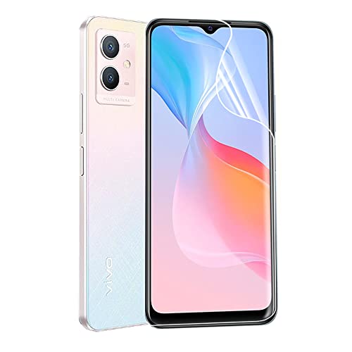2pcs flexibler vorderer Bildschirmschutz für Vivo Y33s / 5G / vivo Y21 / Y21s 6.51" 3D Hydrogel Folie transparentes TPU film Fingerabdruck entsperrt nicht gehärtetes Glas Cover
