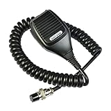 ARSMI ハンドヘルドショルダーラウンド8ピン MC43Sスピーカー PTT.マイクフォート TS-480HX TM-231 TS-990S TS-2000X MC-43Sケンウッドのラジオフィット トランシーバーマイク