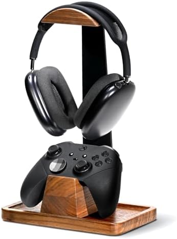 Elegant Wood Headphone Stand
