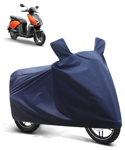 Image of FABTEC Two Wheeler UV Protection & Dustproof Bike Cover Compatible with Vida V1 (Blue)