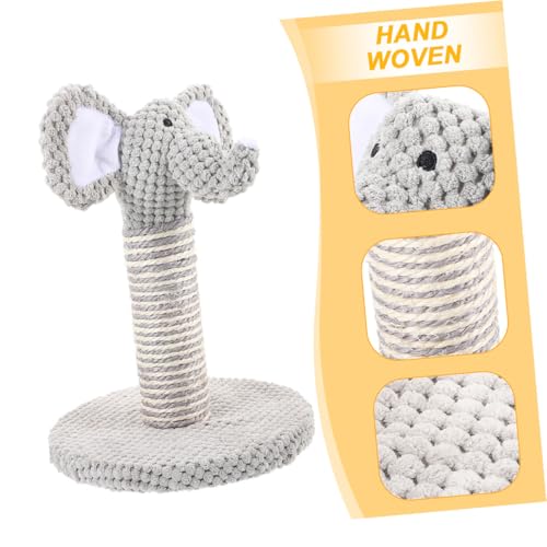 Set de 2 Rascadores para Gatos con Sisal Natural Diseño Elefante y Cebra miniatura 3