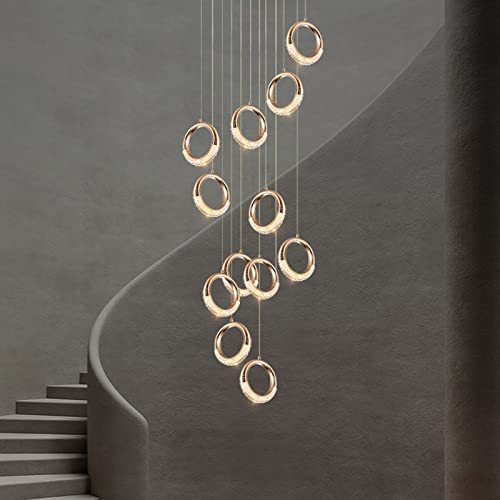 Lámpara colgante nórdica LED de 5W en oro brillante para techo interior acrílico 3