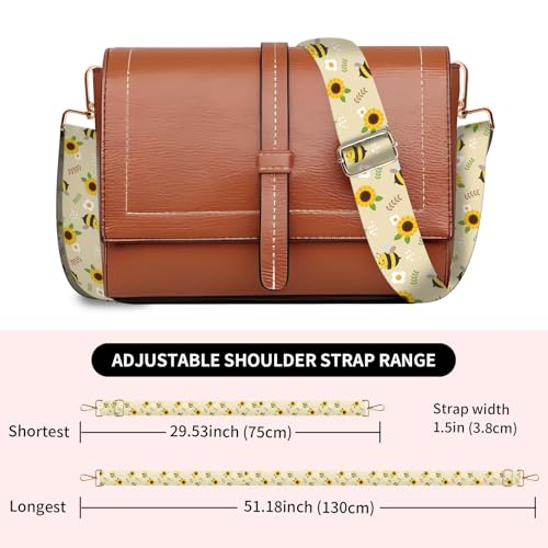 Image of Wide Purse Strap Replacement Crossbody, Funny Shoulder Strap Adjustable, Cute Bag Strap for Women Guitar Purses