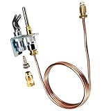 MCAMPAS Q314A4586 - Quemador piloto con conjunto de termopar para hornos de gas, calderas y calentadores de agua, quemador piloto de gas natural y propano con kit de termopar
