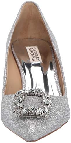 Badgley Mischka Women's Carrie Pump, Silver, 8.5 M US | Image 1