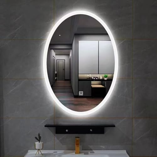 Miroir de salle de bain éclairé par LED 70x90 cm avec commande tactile