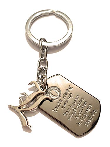 giulyscreations Porte-clés Elle L Death Note en métal sans nickel avec animal, mangue Kira Light Yagami Shinigami Ryuk Misa Journal de première règle logo Saga Cosplay