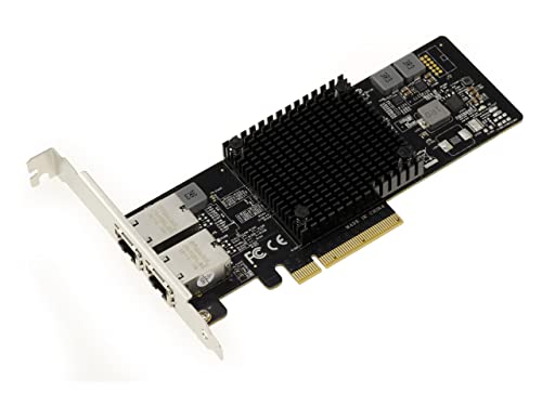 Carte LAN ethernet 10G 5G 2.5G PCIe double port RJ45 contrôleur Intel X550AT2