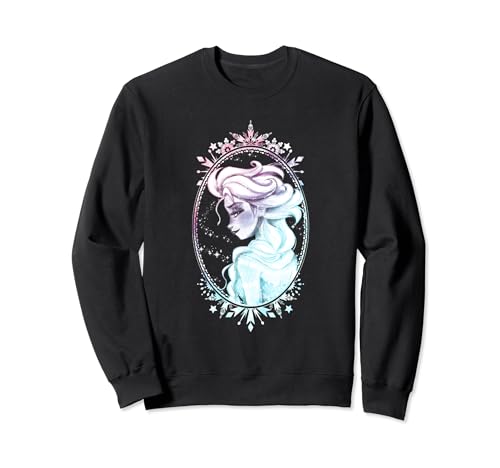 Disney Frozen Elsa Side Glance Framed In Winter Sudadera