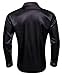 Barry.Wang Black Purple Men Satin Silk Shirt Long Sleeve Designer Dress Shirt Shiny Untucked Casual Button Down Shirt Party Disco Formal
