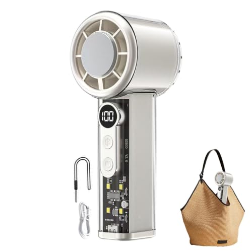 Ventilateur de refroidissement portable USB avec écran numérique et 100 vitesses réglables - 2