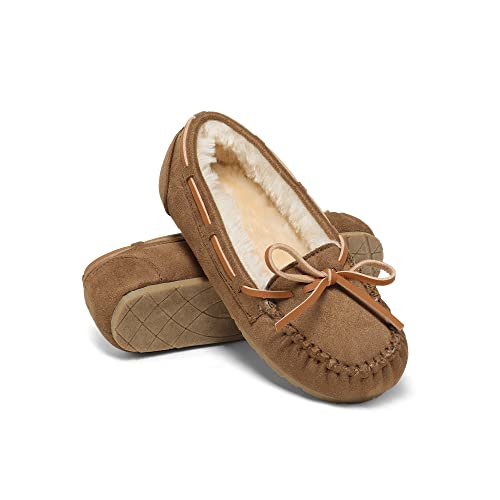 Dream Pairs Boys Girls Ksl211 Slippers Faux Fur Indoor Outdoor Moccasin Kids House Shoes Size 13 Chesnut #TOP4