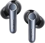 EarFun Air Pro 4 Le bruit adaptatif annulant les écouteurs sans fil BluetoothaptX™ Sans perte,6 Mics AI cVc 8.0 Appelez,LDAC Audio Hi-Res 52H Temps de jeu, BT5.4, détection dans l'oreille