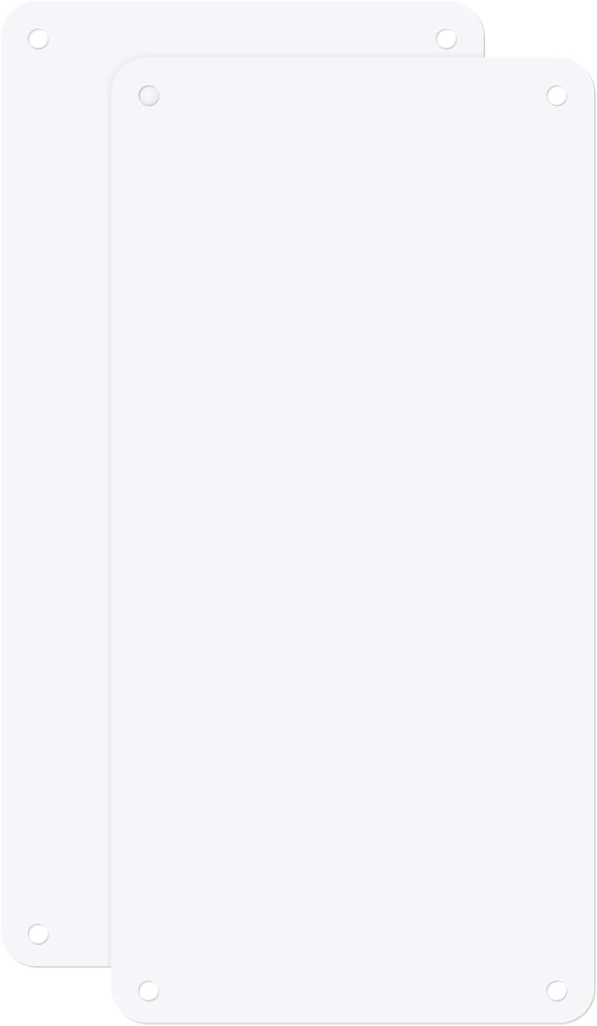 10-Pack White Blank Metal Signs 12x18 Inch Sublimation Aluminum Plates Blank Signs Sublimation Photo Blank Custom Sign for Crafts/Yard/Garden/Outdoors/Indoor Thick 0.03 Inch