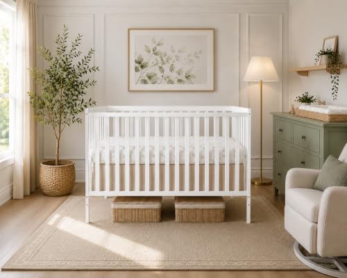 Image of Dream On Me Synergy 5-in-1 Convertible Full Size Baby Crib, GREENGUARD Gold