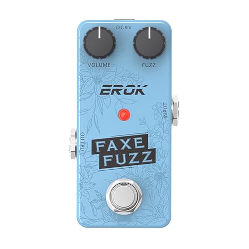 EROK FAXE FUZZ Guitar Effect Pedal, Classic Fuzz Tone with Great Clean - Up on Low Volume Input...