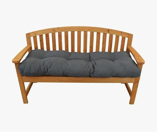 REINO MANSIDI Cojín para Banco de jardín, 120 cm x 50 cm (Gris)