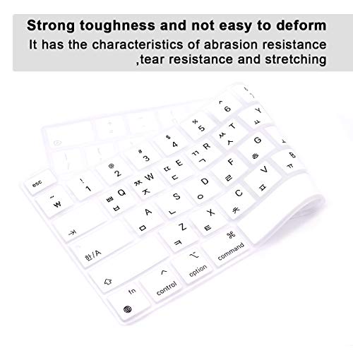 Coque de protection clavier MacBook Pro 13 blanc pour bosser