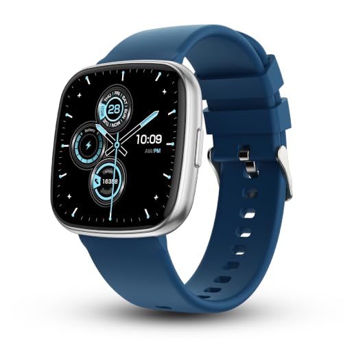 Image of Pebble Cosmos Air 1.73 inch HD Display Smartwatch with Bluetooth Calling & Voice Assistant (Classic Blue)