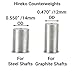 Hireko Golf Club Counterweight for Graphite Shafts 16 Grams