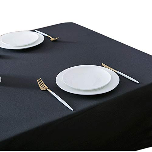 Nappe noire table carrée 90x90 cm lavable housse table basse mariage