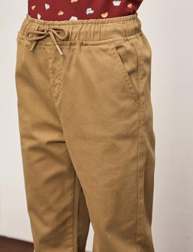 Image of Amazon Brand - Symbol Boy's Cotton Strechable Jogger | Elasticated Waistband and Cuff | Age 2-14 Years