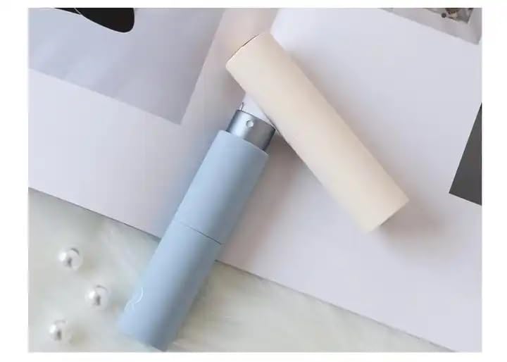 Image of EZ Living 2pcs 8ml White Refillable Perfume Bottle Spray with Extractor and Funnel - Travel Size, Portable Atomizer